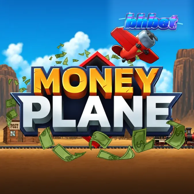 Captura de tela do jogo Money Plane mostrando a interface de voo com o avião e objetos no caminho.
